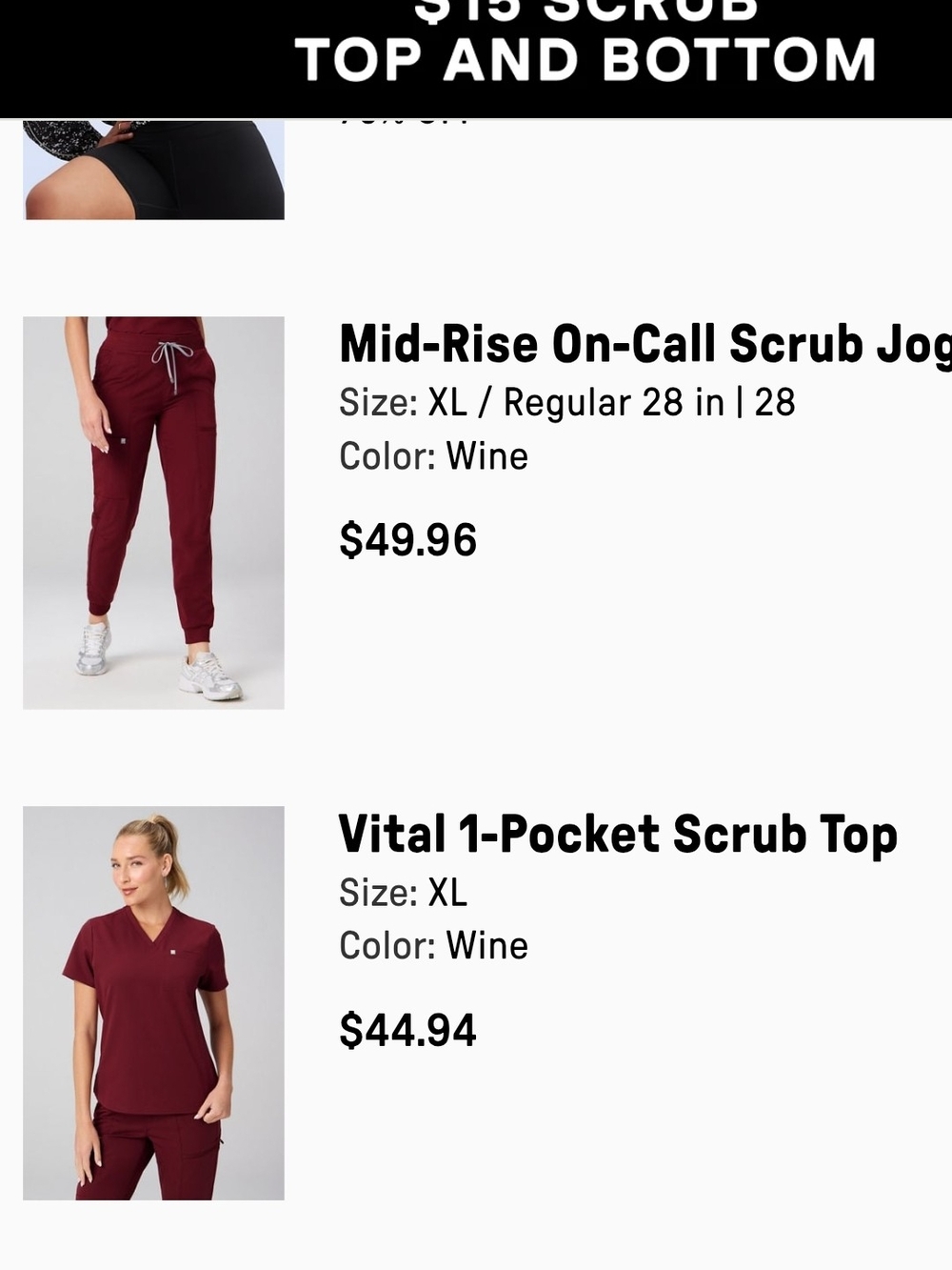Fabletics Scrub Set